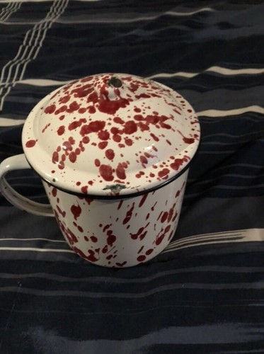 White with red - , paint