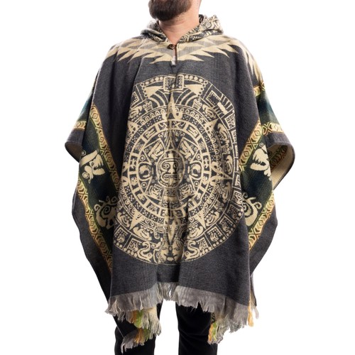 Premium alpaga laine poncho - alpaga,