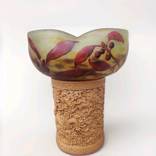 Vase signé daum nancy - vase, france
