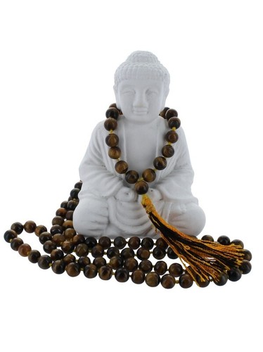 Mala tiger eye necklace - tiger,