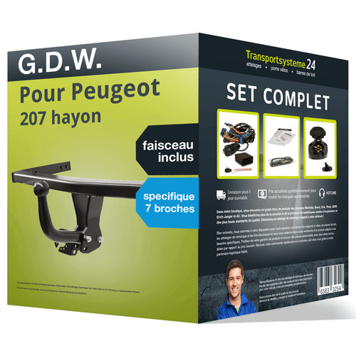 Attelage pour peugeot 207 - attelage,