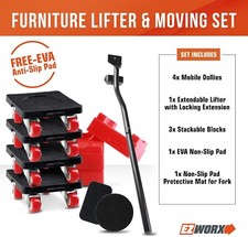 Heavy Duty Furniture lifter moving tool set with 4x 360 rotation sliders