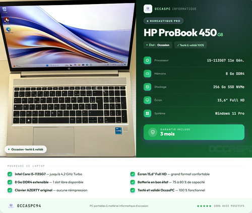 Probook 450 intel core - hp, g8
