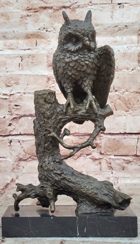 Authentic bronze horned owl - authentic,