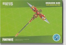 Panini Fortnite Carte Série 2 US Série 2 # H15 Hache Du Dragon / Director's Cut