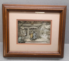 Anton Pieck 3D Paper Art Framed Shadow Box Curiosity Shop 31.5 x 26.5cm