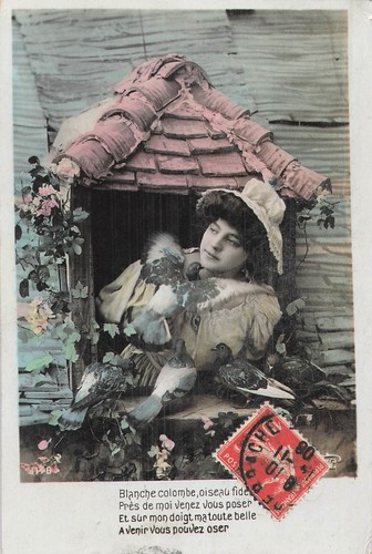 Femme chapeau fenetre - chapeau,