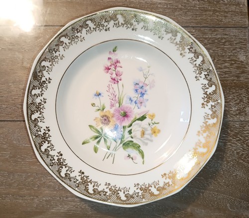 Assiette creuse décor doré - creuse,