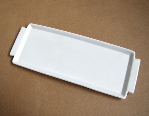 Plat cake blanc faïence - à,