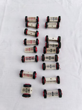 LOT 17 LEGO Red Wheel 4 Studs 7039 + wheel2b + 132old tire + 7049b vintage