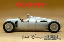 1/18 FIGURINE BERND ROSEMEYER CONDUITE PEINTE POUR CMC AUTO UNION C