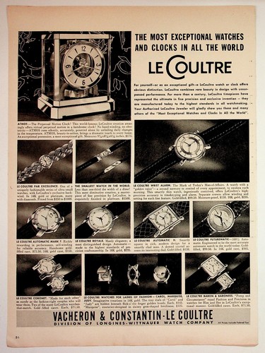 Lecoultre vintage magazine - lecoultre,