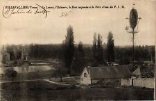 Old postcard AK VILLEVALLIER - Le Lavir l'Eolienne le Pont suspendu et la (658998)