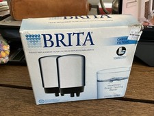 Brita Tap Water Faucet Filter Replacement Chrome Fits For FF-100 2 Filter Pack