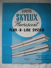 1930s-1940s PLAN-A-LINE SYSTEM CURTIS SKYLUX FLUORESCENT BROCHURE