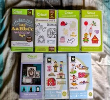 CRICUT CARTRIDGES x7: Fancy Frames Ornamental Iron Chalkboard Fonts Best Images!