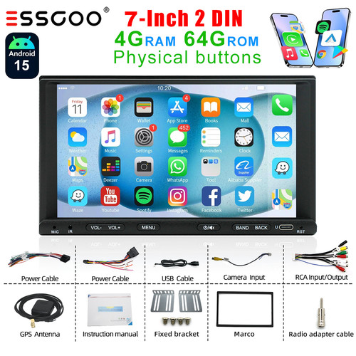 Android 2din car stereo - 2din,