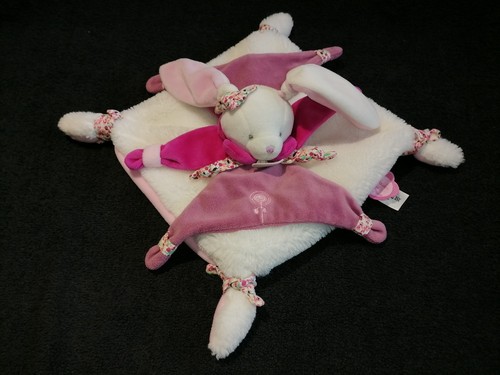 Doudou plat lapin cerise - plat,