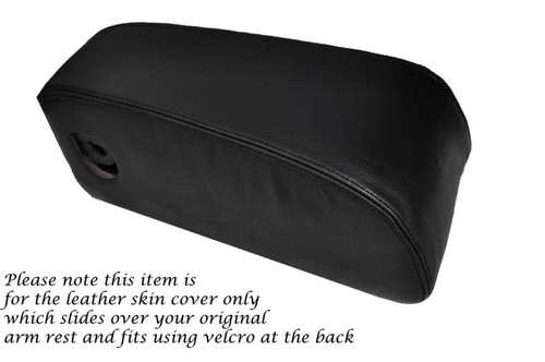 Noir couture cuir - noir, accoudoir