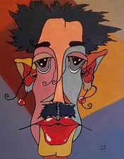 Acrylique sur toile, portrait