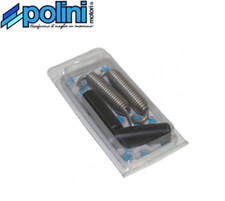 Lot de 2 Ressorts de Pot d'Echappement Crochet Tournant Lg 79 mm Polini 228.0006