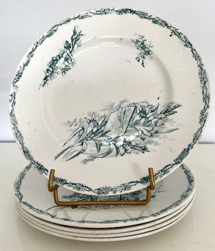 Cinq assiettes dessert - cinq,