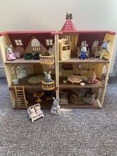 Sylvanian Families Tower House Raspberry House Cosy Cottage
