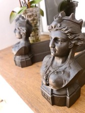 Ancienne Paire De Chenet Tête