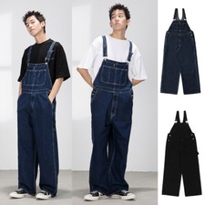 Jeans Hommes Vintage Bib And Brace Ensembles Résistant Salopette Poches Jean
