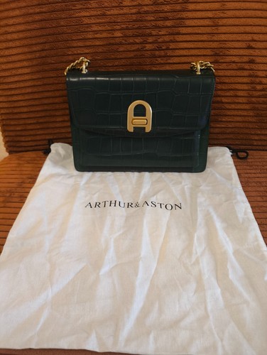 Sac main cuir - en, vert