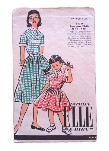 Patron couture vintage - vintage, elle