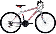 Vélo 24 Mtb 18 Vitesses En Acier Argent Rouge Enfant Garçon GIRARDENGO