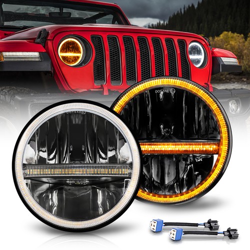 Paire led rond avec - paire,