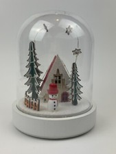 Wonderful IKEA LED Lighted Glass Bell Snowman Advent Season Decor