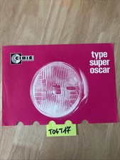 Cibié phare projecteur Super Oscar prospectus ancien brochure publicité
