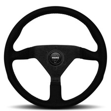 Genuine MOMO Montecarlo Black Alcantara 350mm Steering Wheel