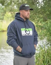 Maver Navy Emblem Pullover Hoodie LARGE Brand New Free Postage Fishing Jumper