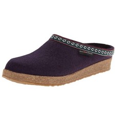 Haflinger Women's Gz12 Grizzly Clog Eggplant