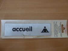 PLAQUE SIGNALÉTIQUE PLEXIGLAS VINTAGE 