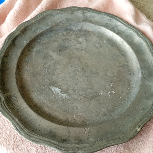 Assiette ancienne étain - ancienne,
