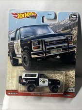 Hotwheels 1/64  🇫🇷 85 Ford Bronco Police , Wild Terrain Premium Series #2/5