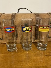 Lot de 3 Verres Tubes Ricard