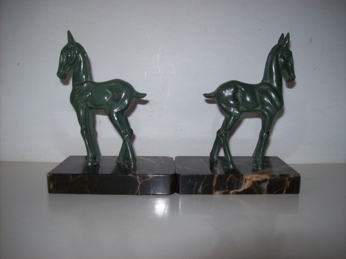Paire serre livres - de, art