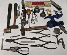 VINTAGE LOT OF WATCHMAKERS HAND TOOLS FOR WATCH REPAIR