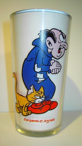 Verre schtroumpf gargamel et - schtroumpf, "gargamel