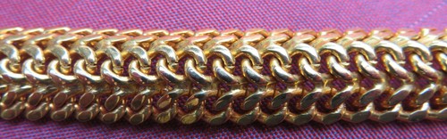 Bracelet gourmette plaqué - bracelet-gourmette, or