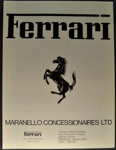 1979 ferrari brochure 308 gtb - brochure,