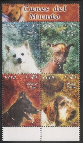 Peru 2004 mnh dog - peru, mnh**