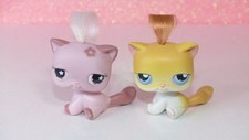 LOT authentic LPS 603 42 PETSHOP chat cat siamese siamois hasbro pet shop hair