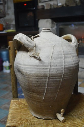 Vinaigrier jarre grès poterie - vinaigrier,